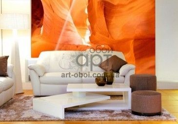 красивые фотообои в интерьере, горы, песок
